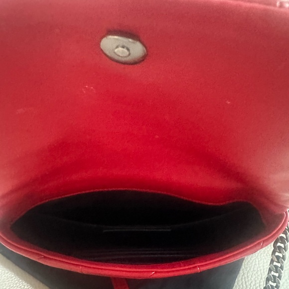 YSL red lambskin Medium Jamie bag- with gunmetal hardware - Picture 4 of 7